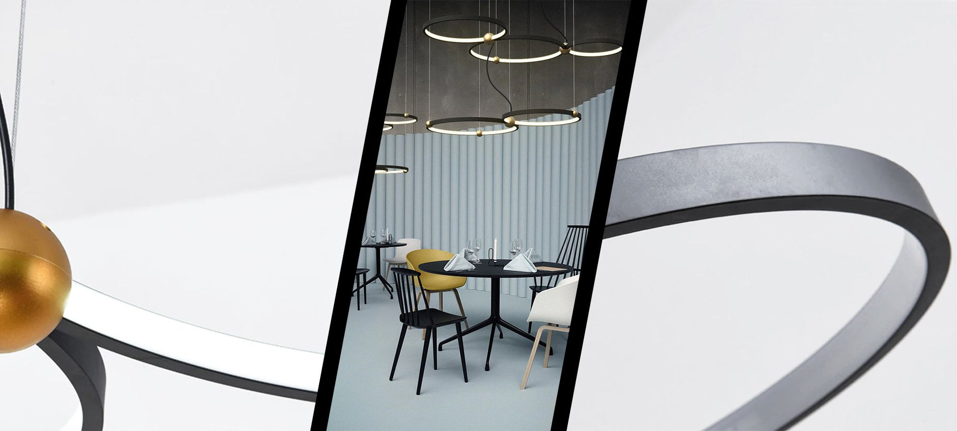Lampă LED cu inel negru 3 + telecomandă APP752-30-40-50  9