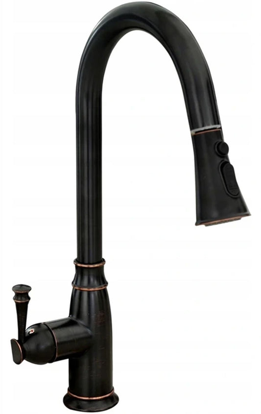 Baterie de bucatarie Rea Deco Old Black inalta  1