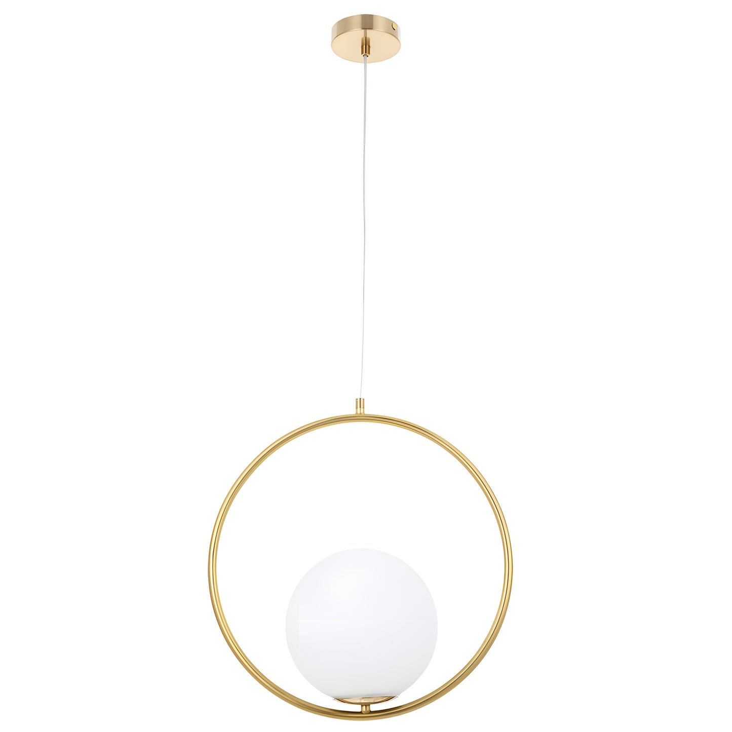 Lampă De Tavan Suspendata Din Sticlă Aurie Alba G109-1w Gold  1