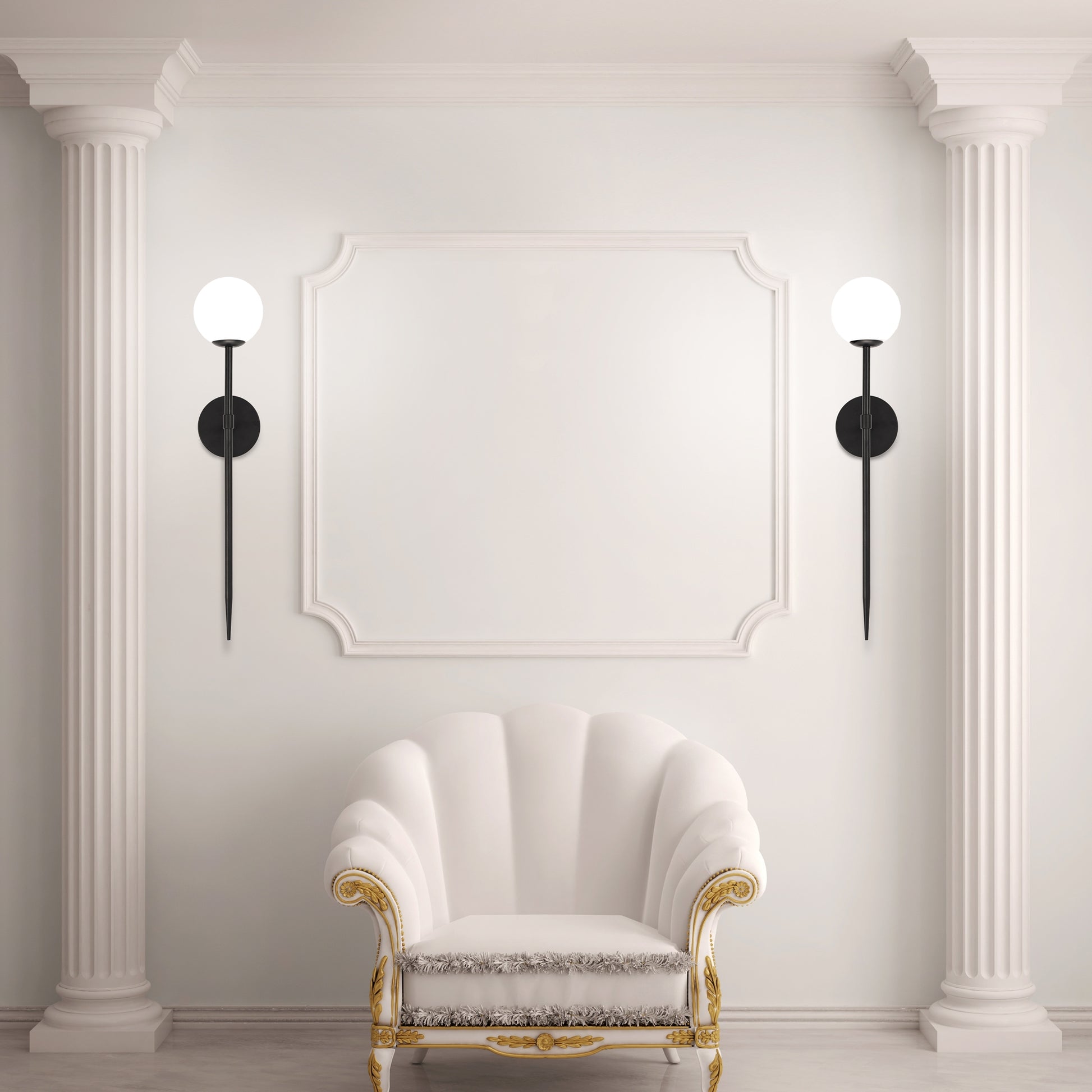 Lampă Modernă Neagra 75cm APP579-1W  3