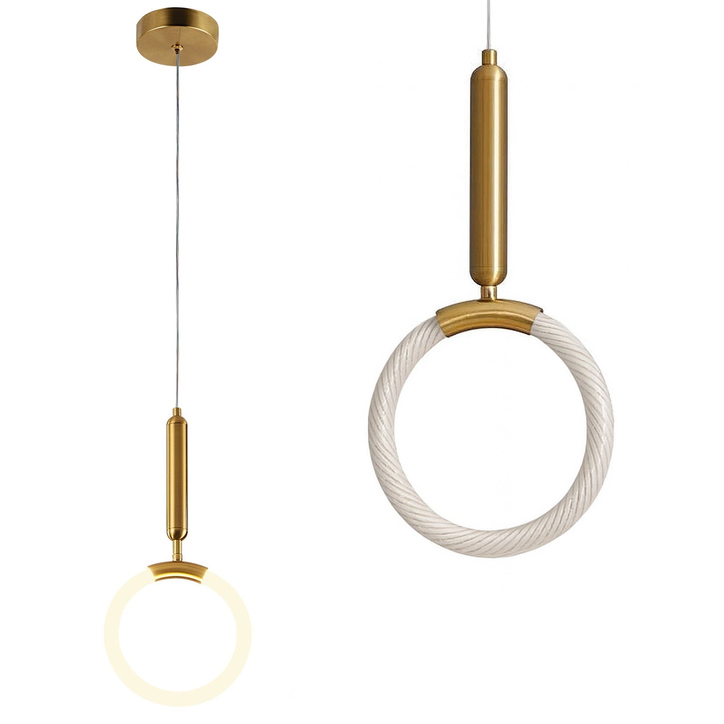 Lampă Suspendată Led Lhj058-cp1 Brush Gold  1