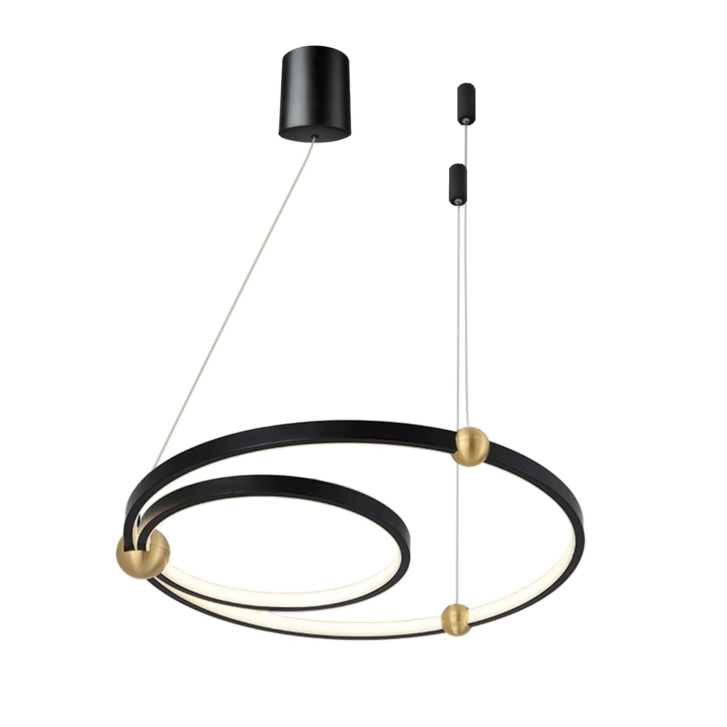 Lampă cu inel negru + telecomandă APP692-30-50  2