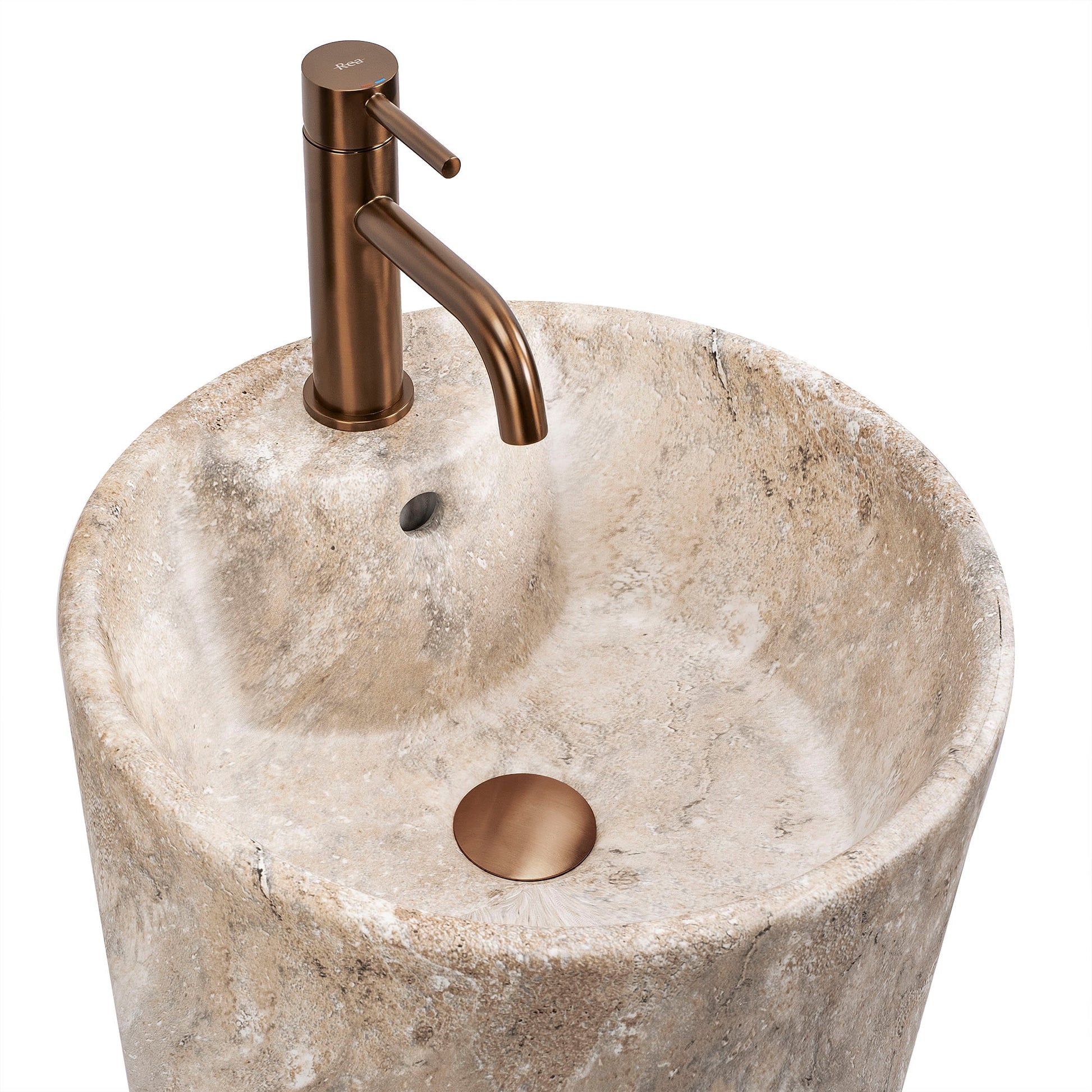 Lavoar Freestanding De Sine Stătător Ceramic Rea Blanka Savana Matt  4