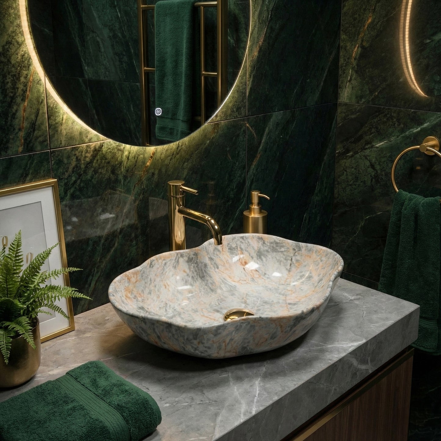 Lavoar pe blat Rea Pearl Ruststone  3