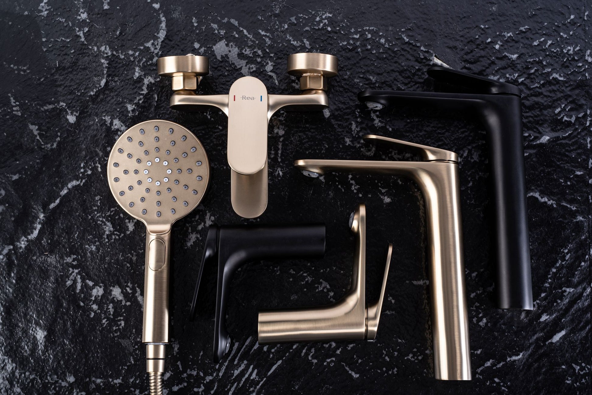 Set dus REA Marco Brush Gold 7