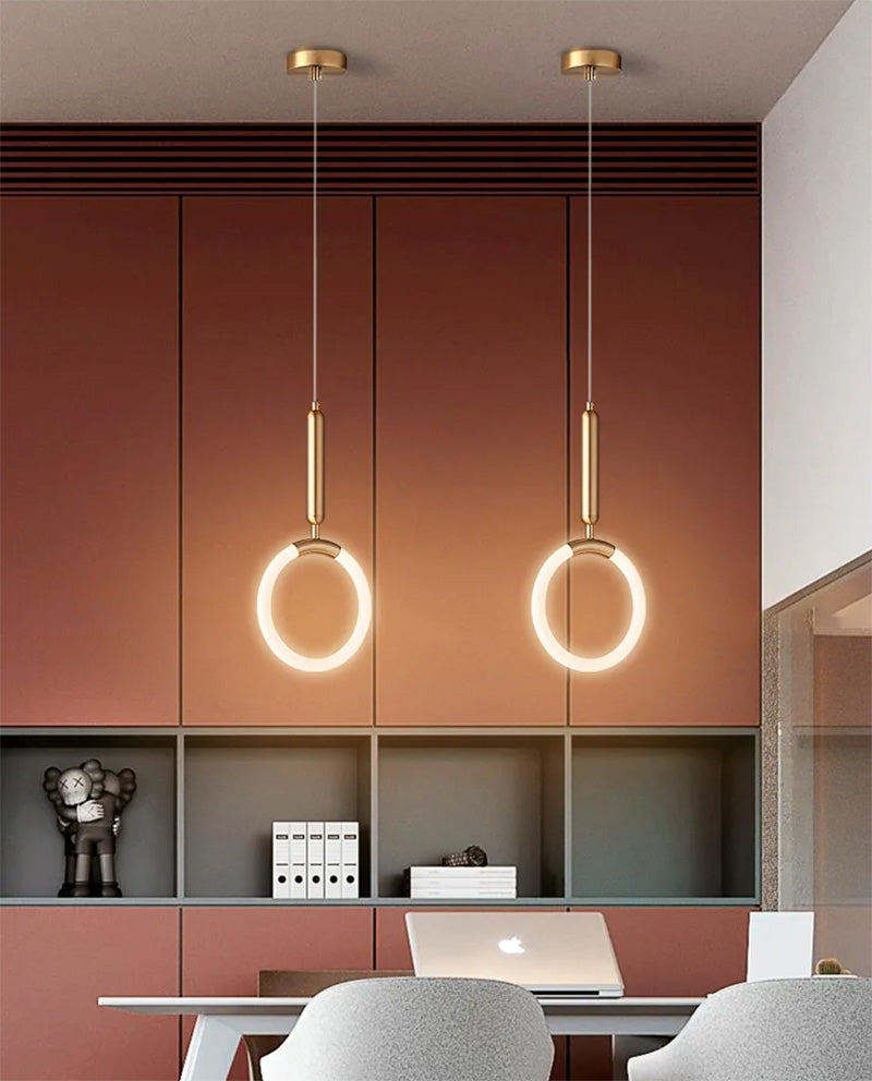 Lampă Suspendată Led Lhj058-cp1 Brush Gold  5
