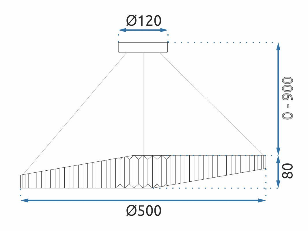 Lampa LED APP1201-CP CRISTAL 10