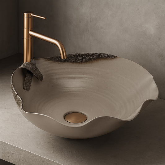 Lavoar ceramic pentru blat REA HM-22 Handmade ART  1