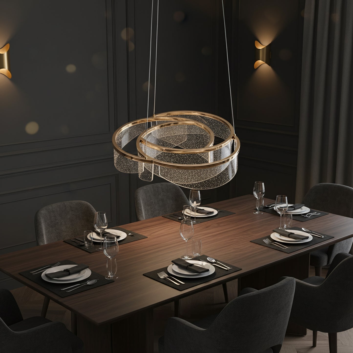 Lampă Suspendată Led G138-cp 50cm Gold  9