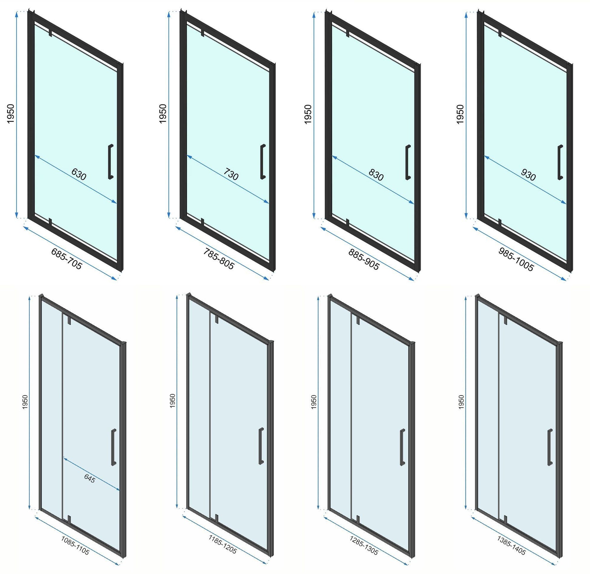 Cabina de dus De colt Rapid Swing Usa:90 x Perete:80 16