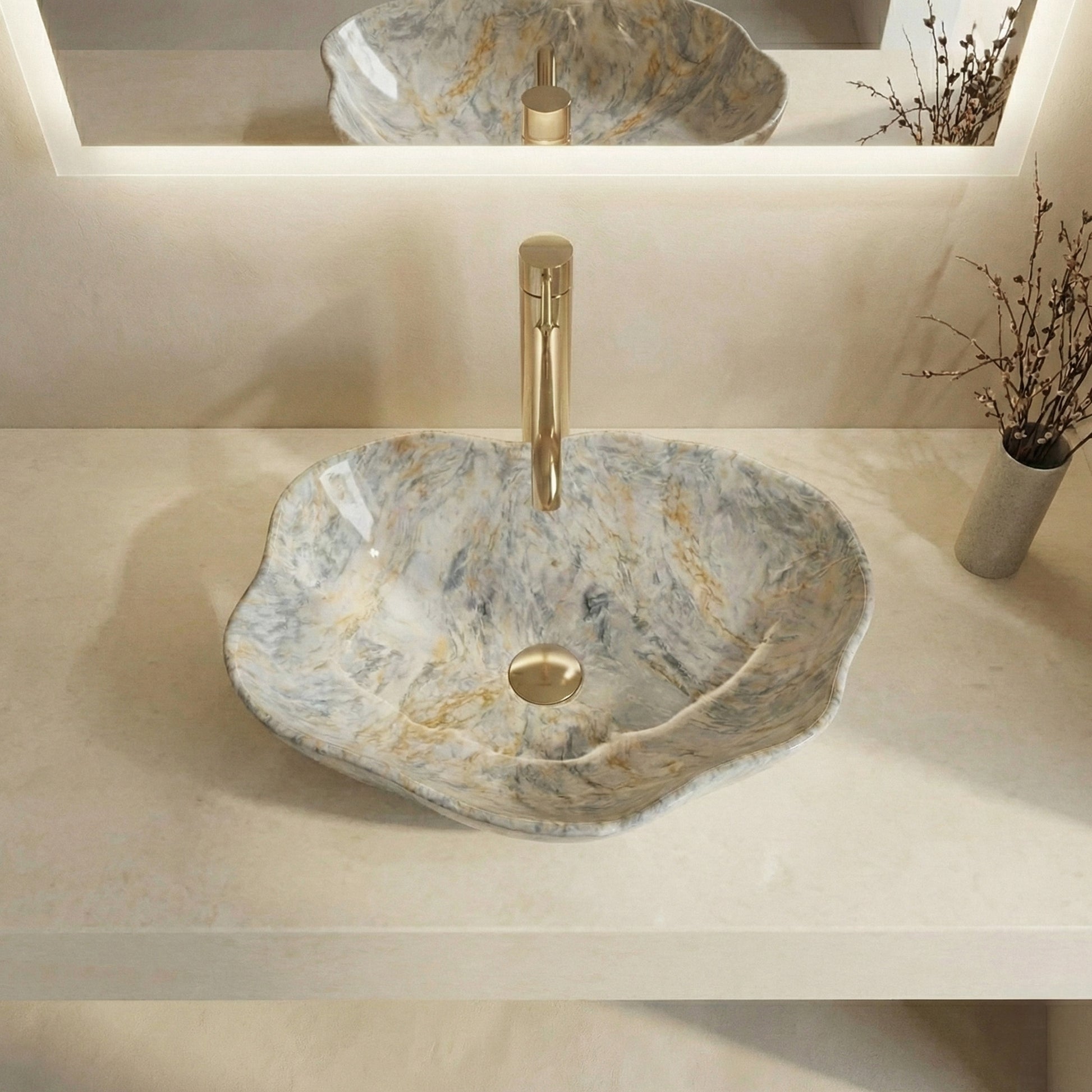 Lavoar pe blat Rea Pearl Ruststone  5