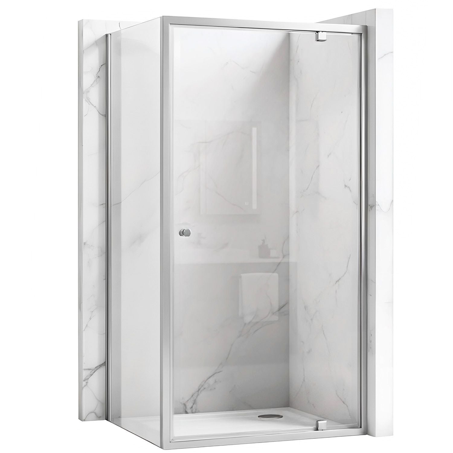 Cabina De Dus Rea Primo Swing 80x80 Chrome  2