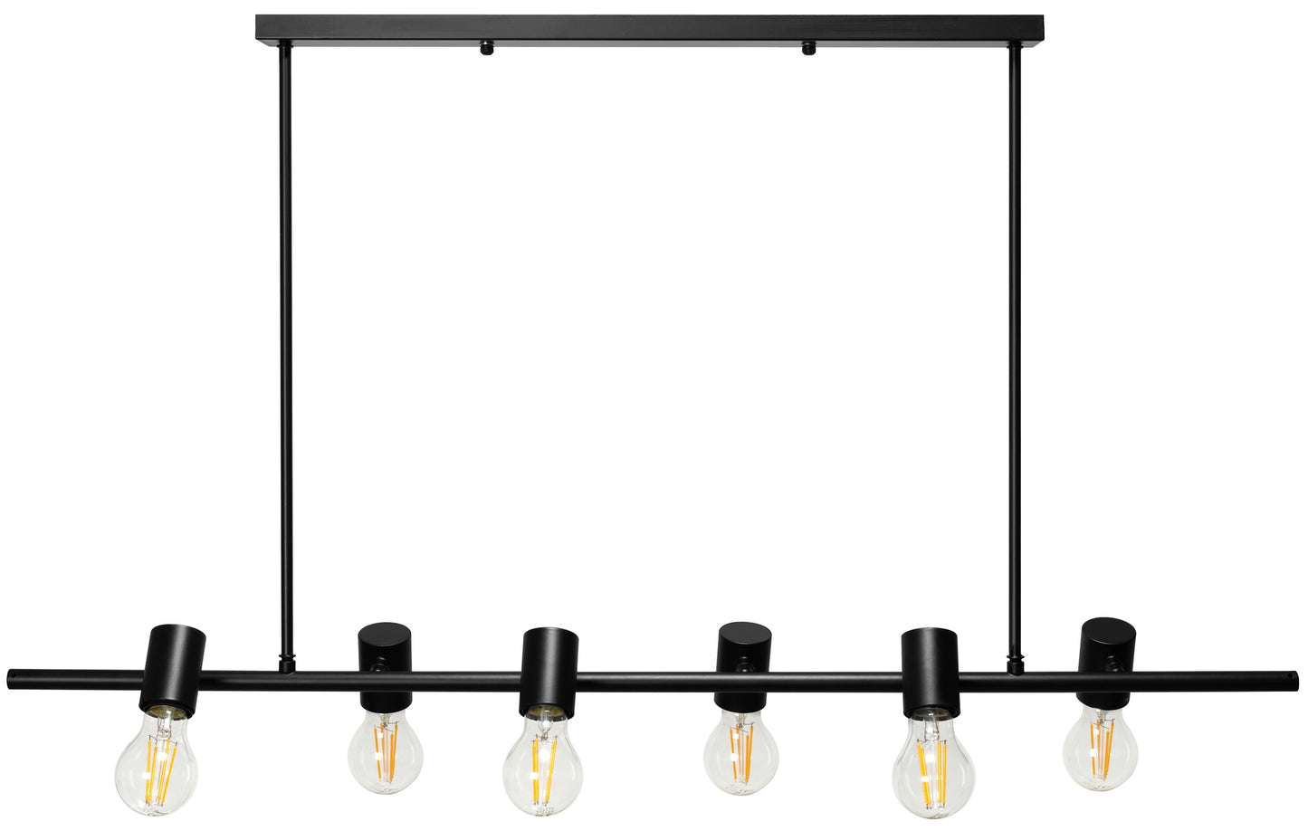 Lampă De Tavan Din Metal, Negru Industrial APP480-6CP  1