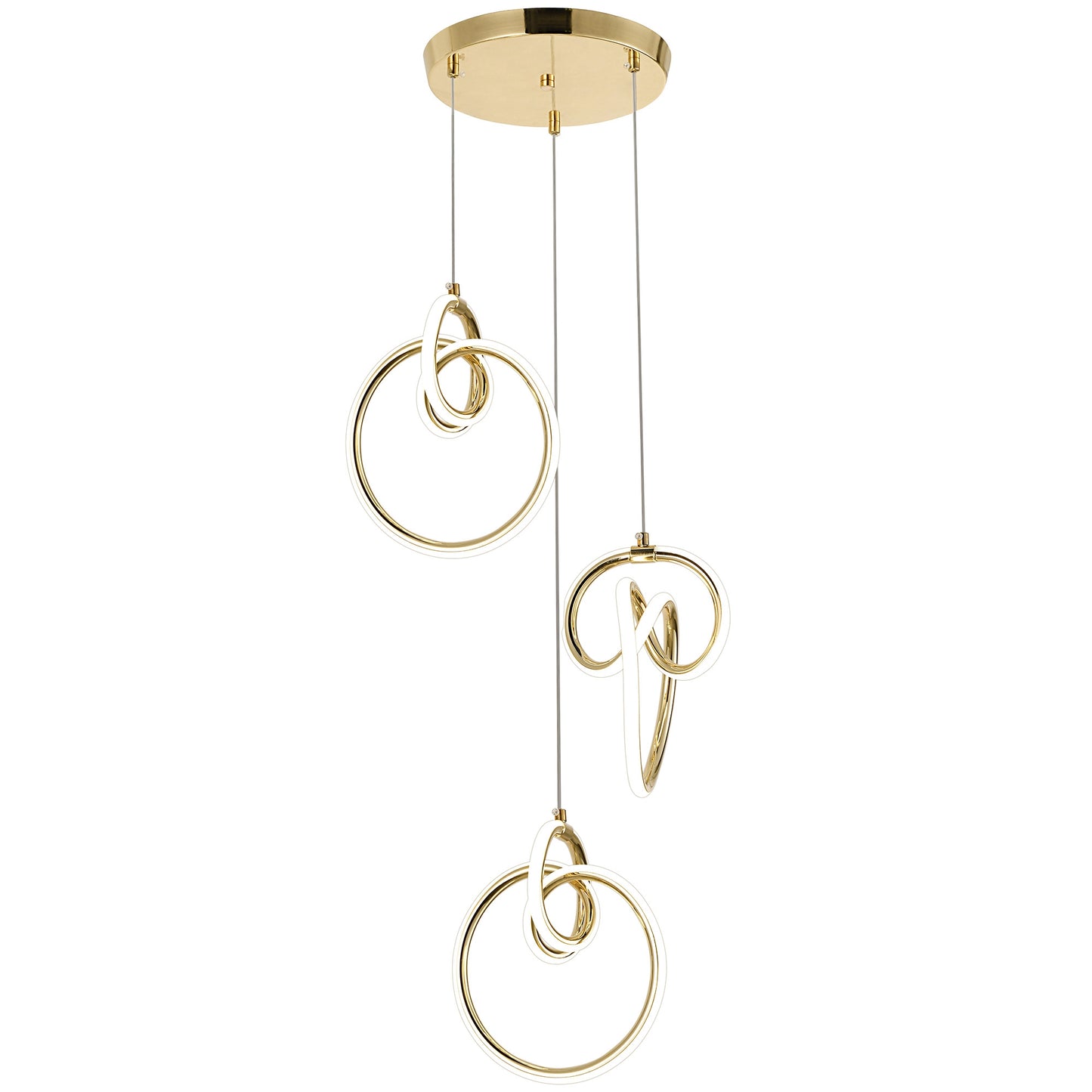 Lampă Suspendată Led G072-3cpr Gold  3