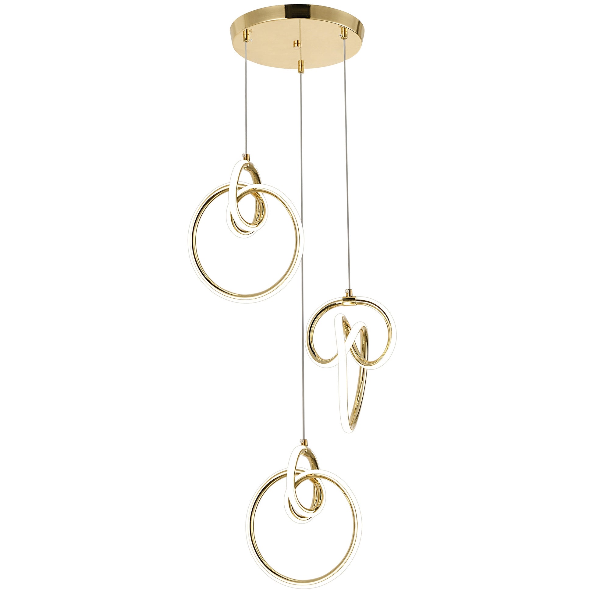 Lampă Suspendată Led G072-3cpr Gold  3