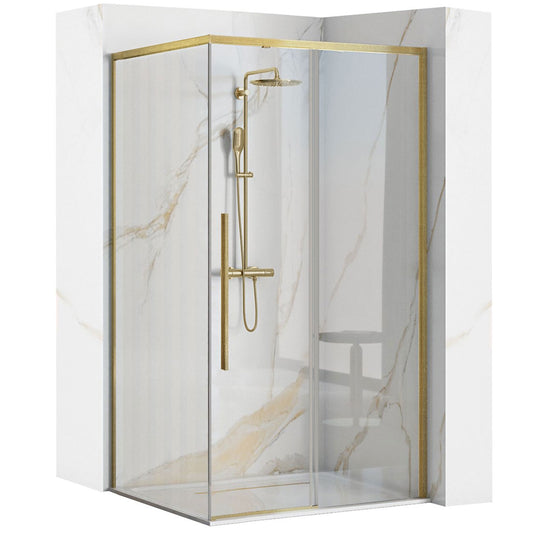 Cabina De Dus Solar Gold Brush 90x90 Cm fara cadita 1
