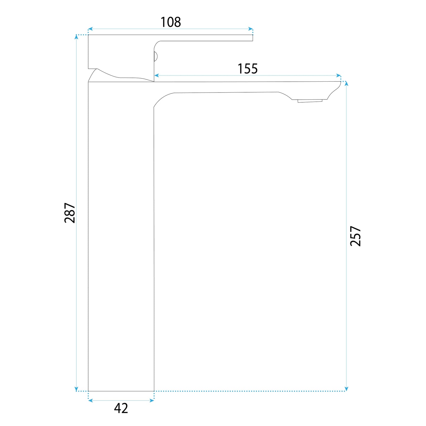 Baterie Pentru Baie Rea Drop Brush Gold High  7