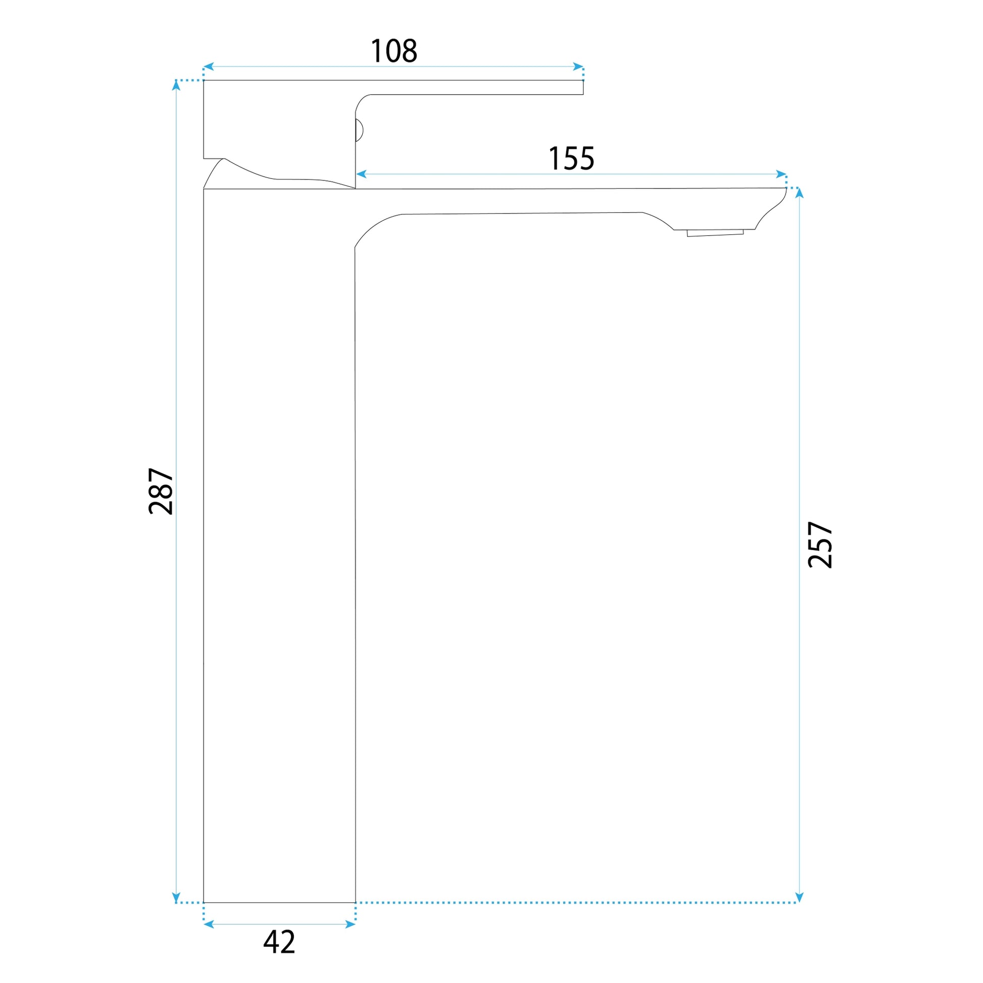 Baterie Pentru Baie Rea Drop Brush Gold High  7