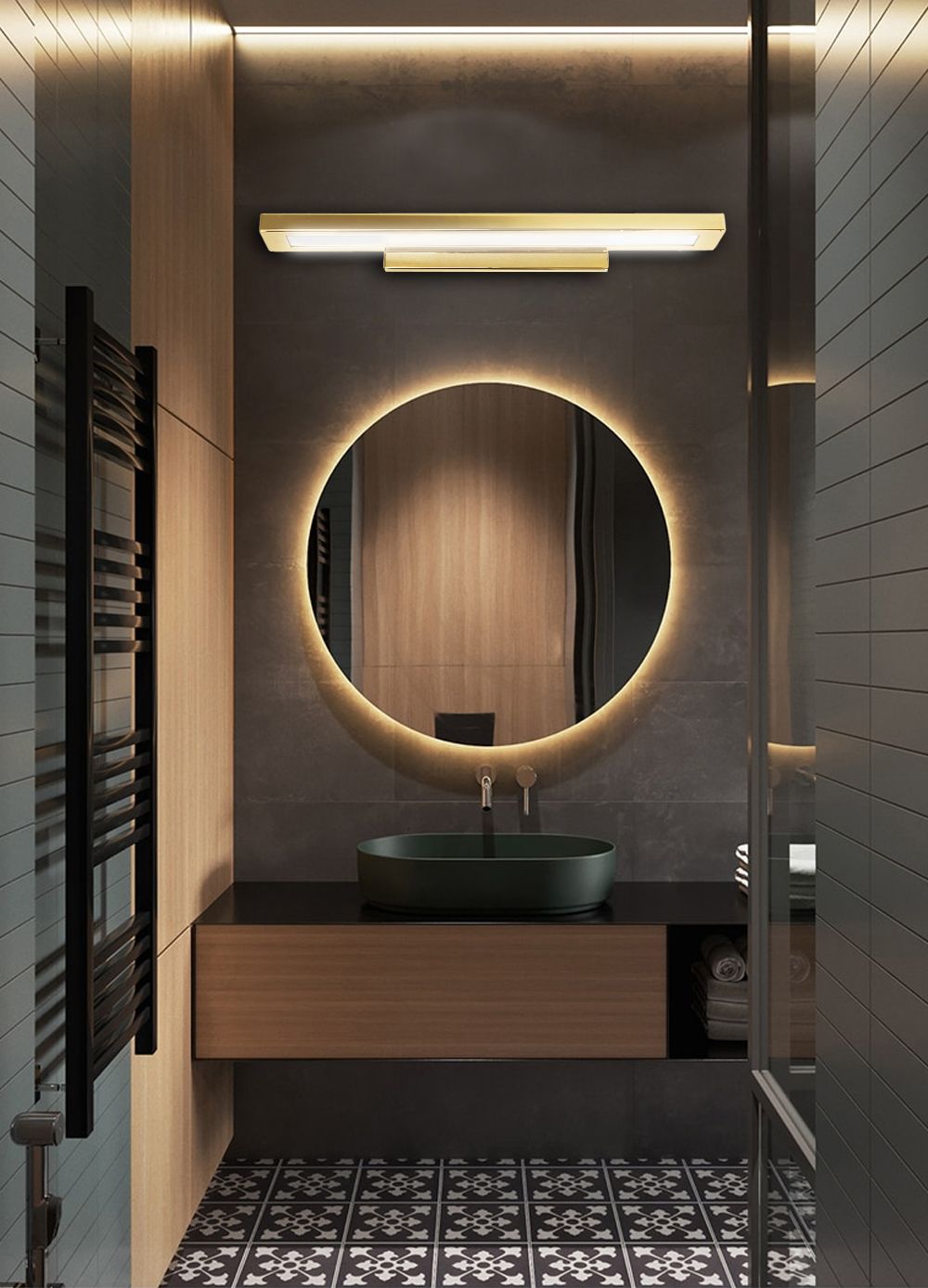 Aplica de perete Gold 80cm APP838-1W  2
