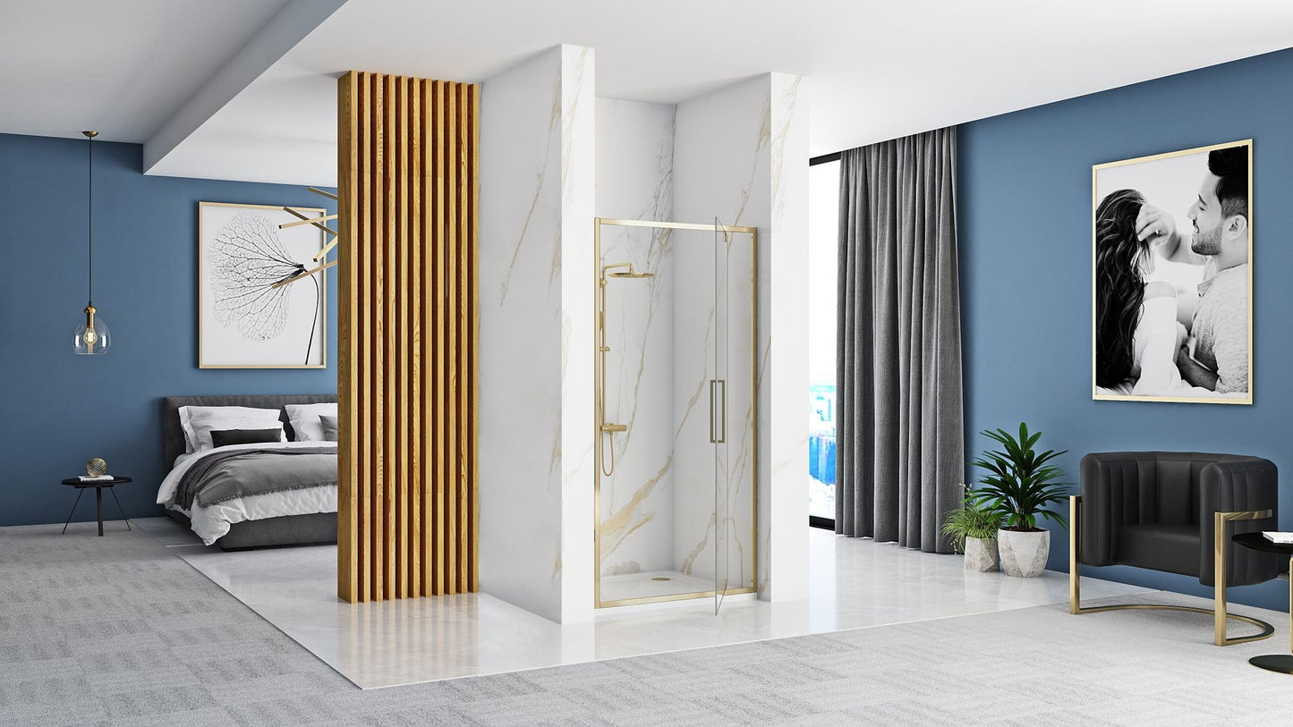 Ușă de duș Batanta REA Rapid Swing Gold 100  4