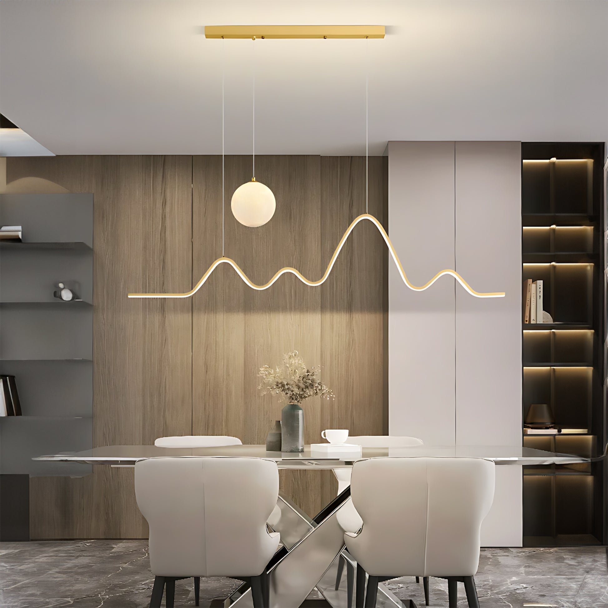 Lampa Led Lhj034-cp Brush Gold  5