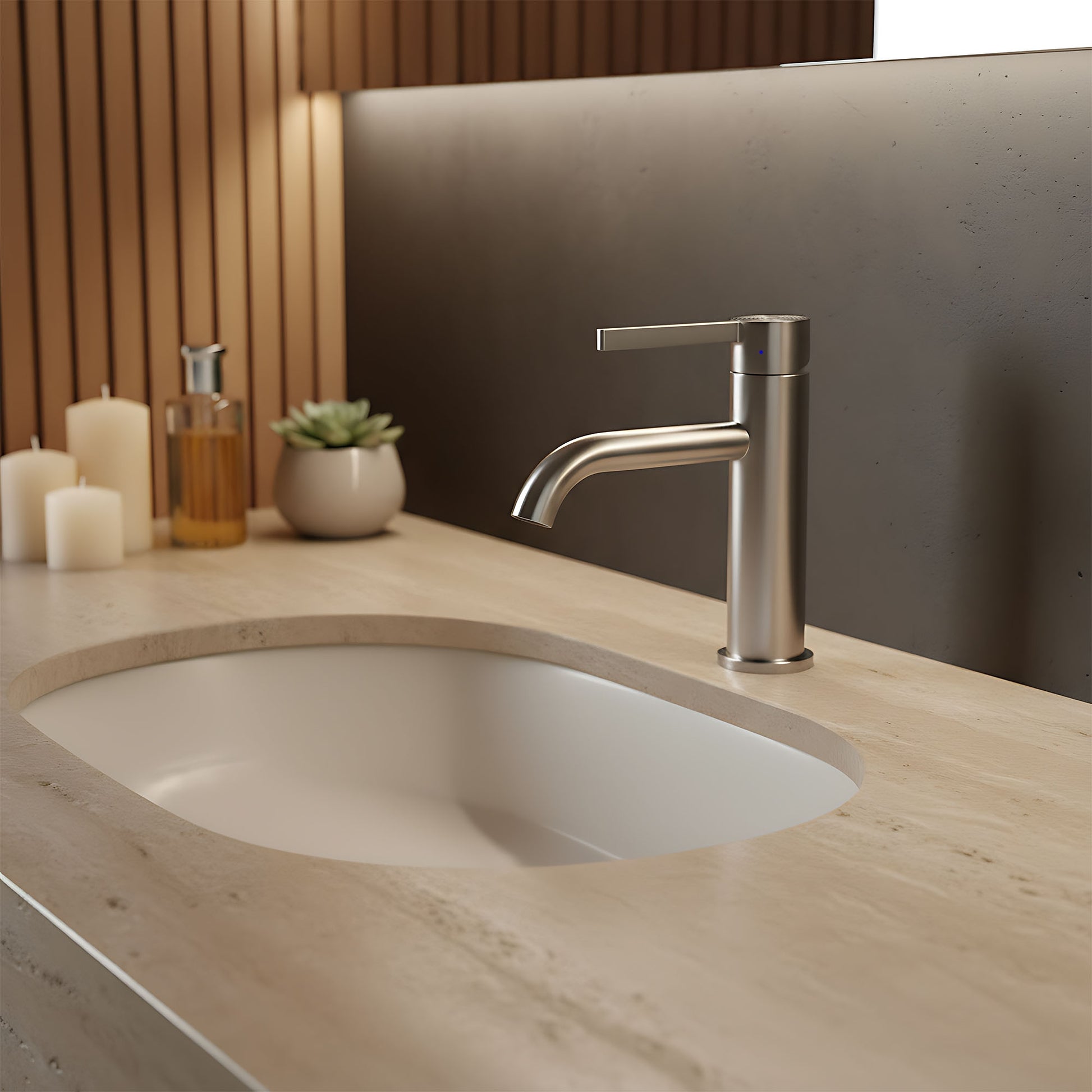 Baterie Pentru Baie Rea Foster Nickel Brush Low  7