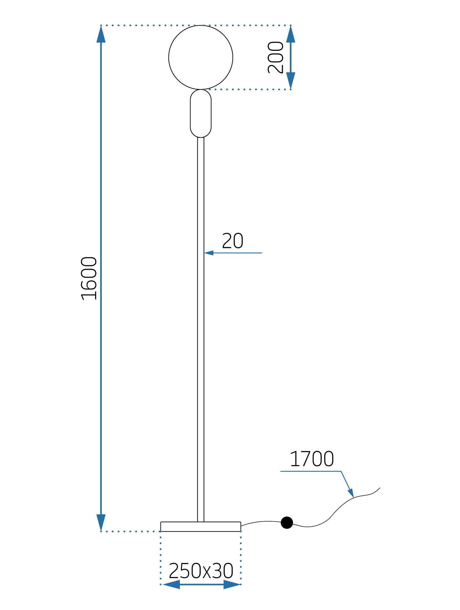 Lampă de podea Reno APP928-1F  6