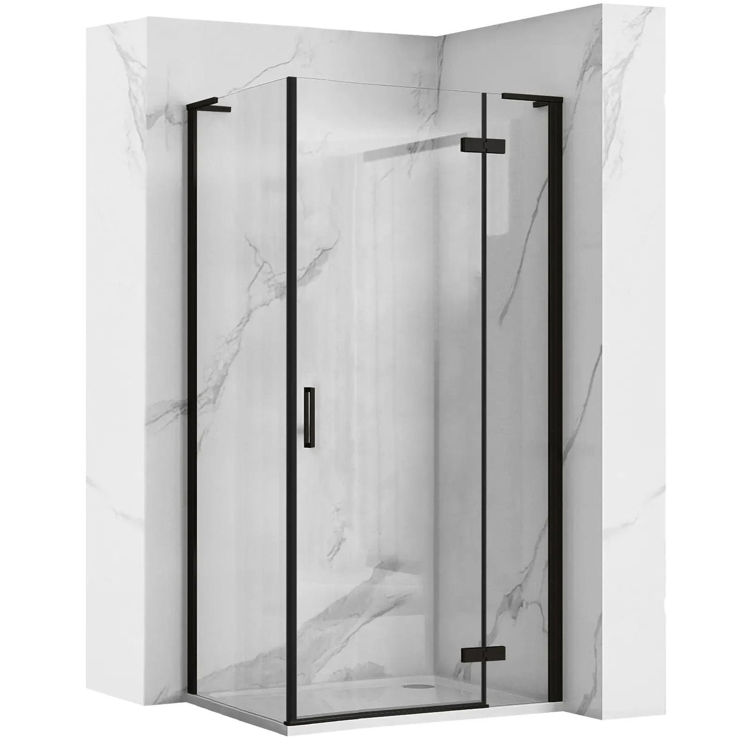 Cabina dus REA Hugo Black 80x90  1