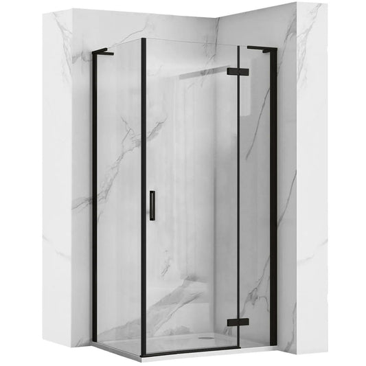 Cabina dus REA Hugo Black 80x90  1