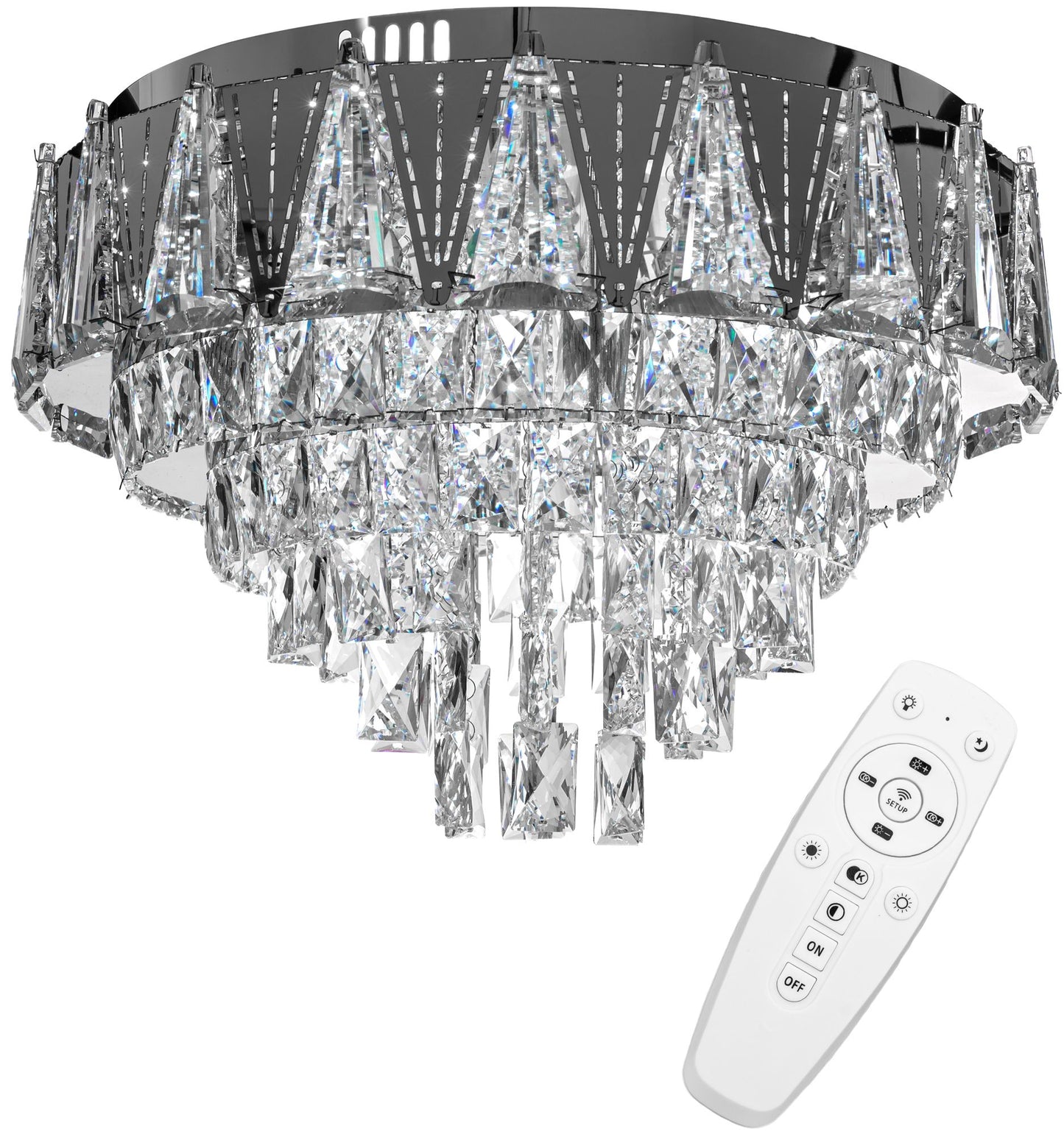 Lampă de tavan din cristal Plafond LED APP776-1C  1