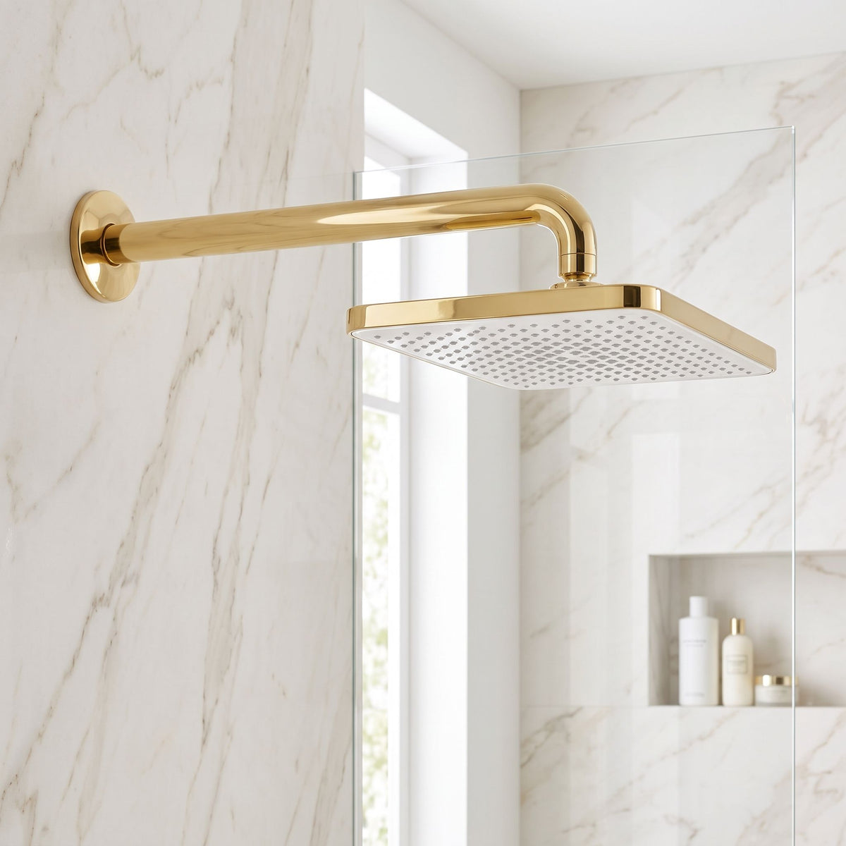 Pălărie De Duș Dreptunghiulară REA JS-032 Gold 5