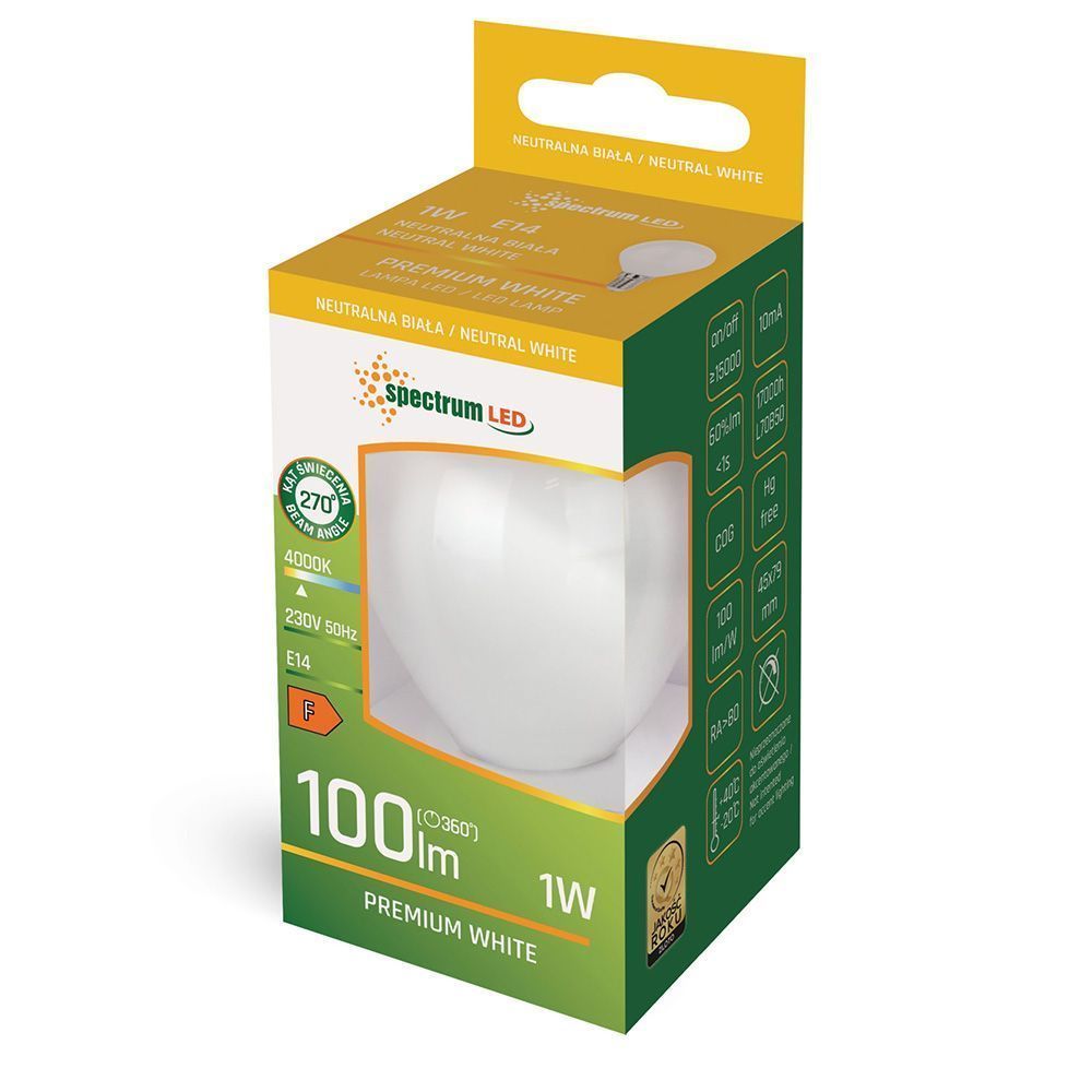 Bec cu LED GLS COG E-27 3,8W WOJ+14641  2