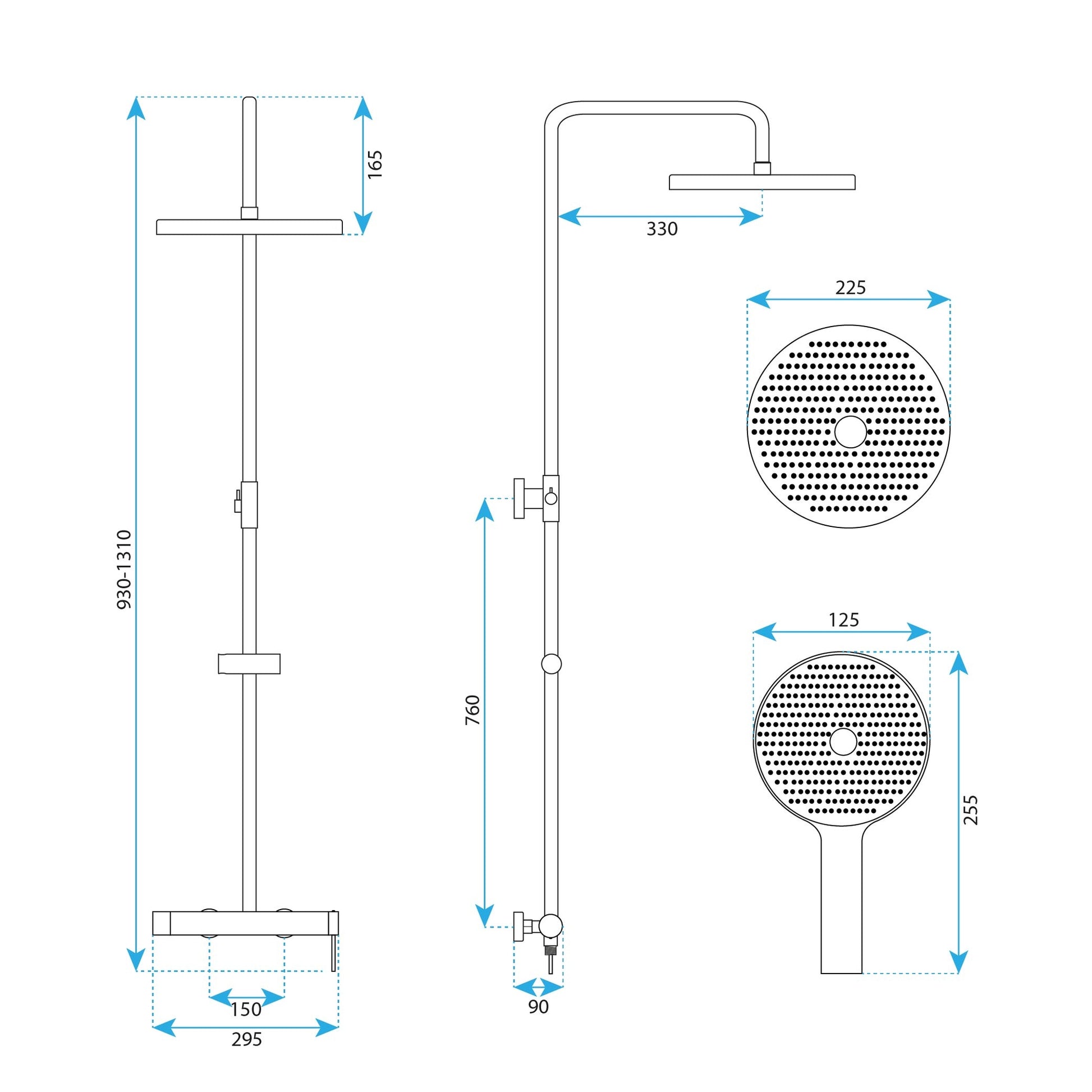 Set Dus Rea Foss Clif Brush Nickel  9