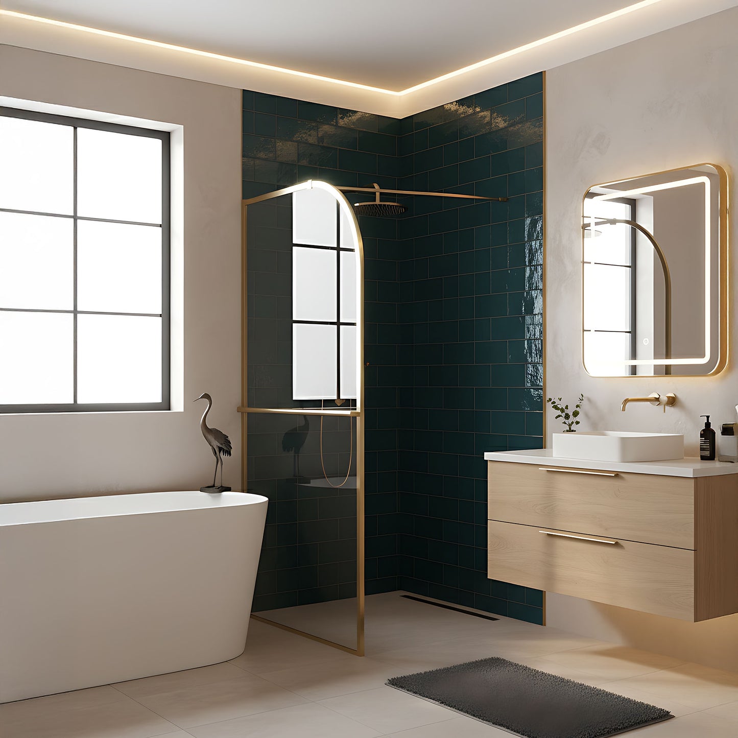 Paravan De Dus Rea Sky Brush Gold 100  3