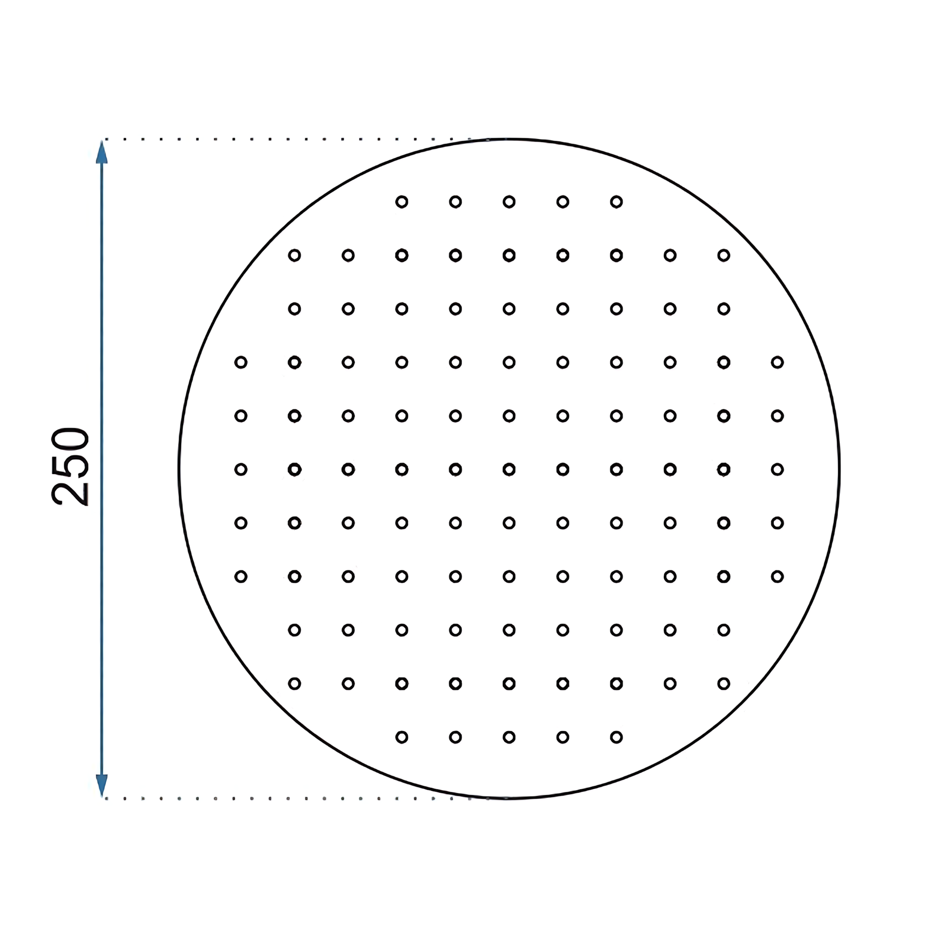 Cap De Duș Rea Gold Brush 25cm  5