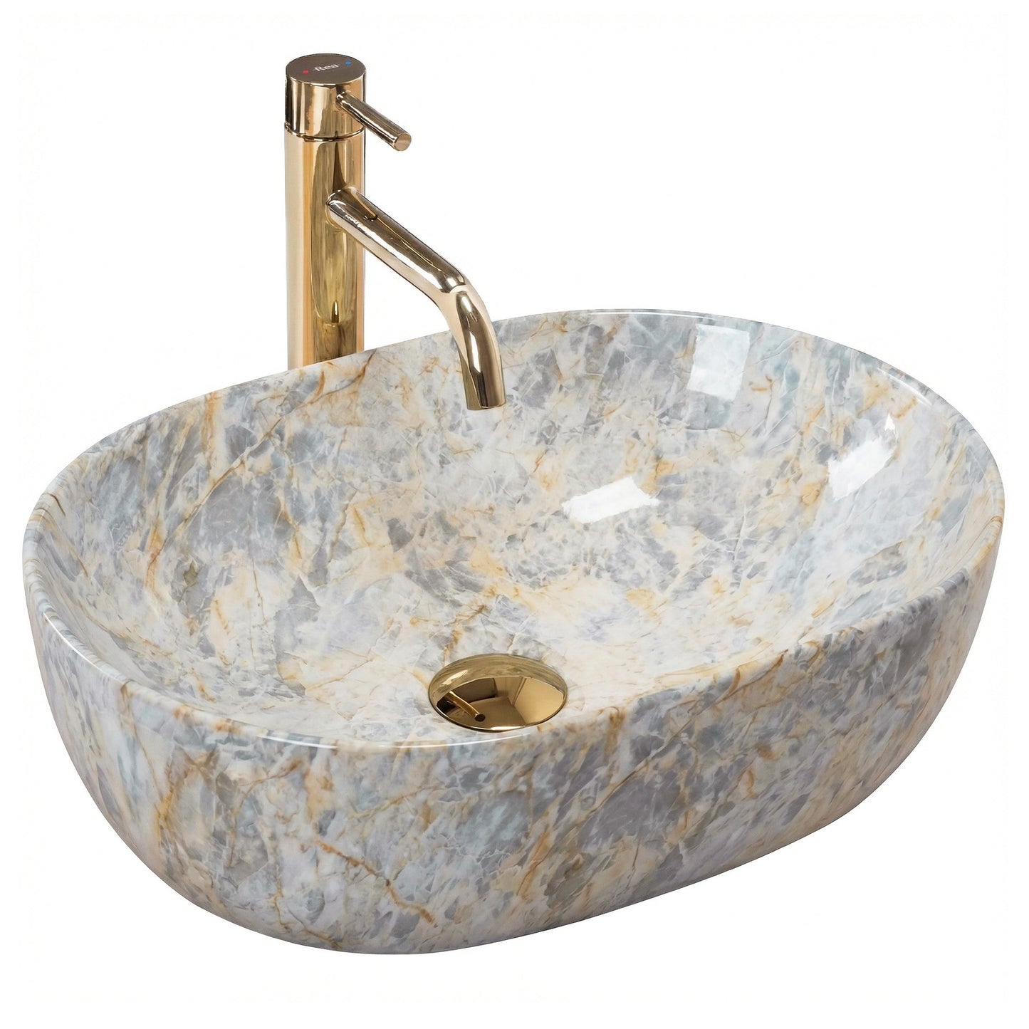 Lavoar pentru blat Rea Amelia Ruststone 48  1