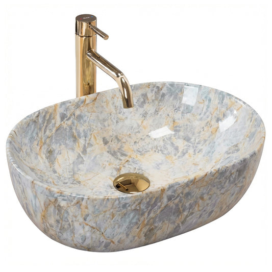 Lavoar pentru blat Rea Amelia Ruststone 48  1
