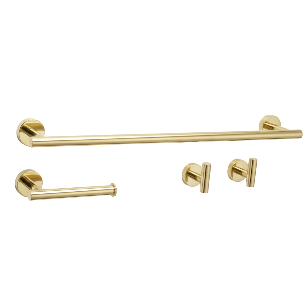 Set Accesorii Pentru Baie Ari Gold 4 Piese  2
