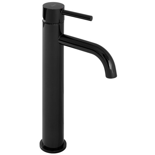 Baterie pentru lavoar Rea Lungo BLACK metallic High  1