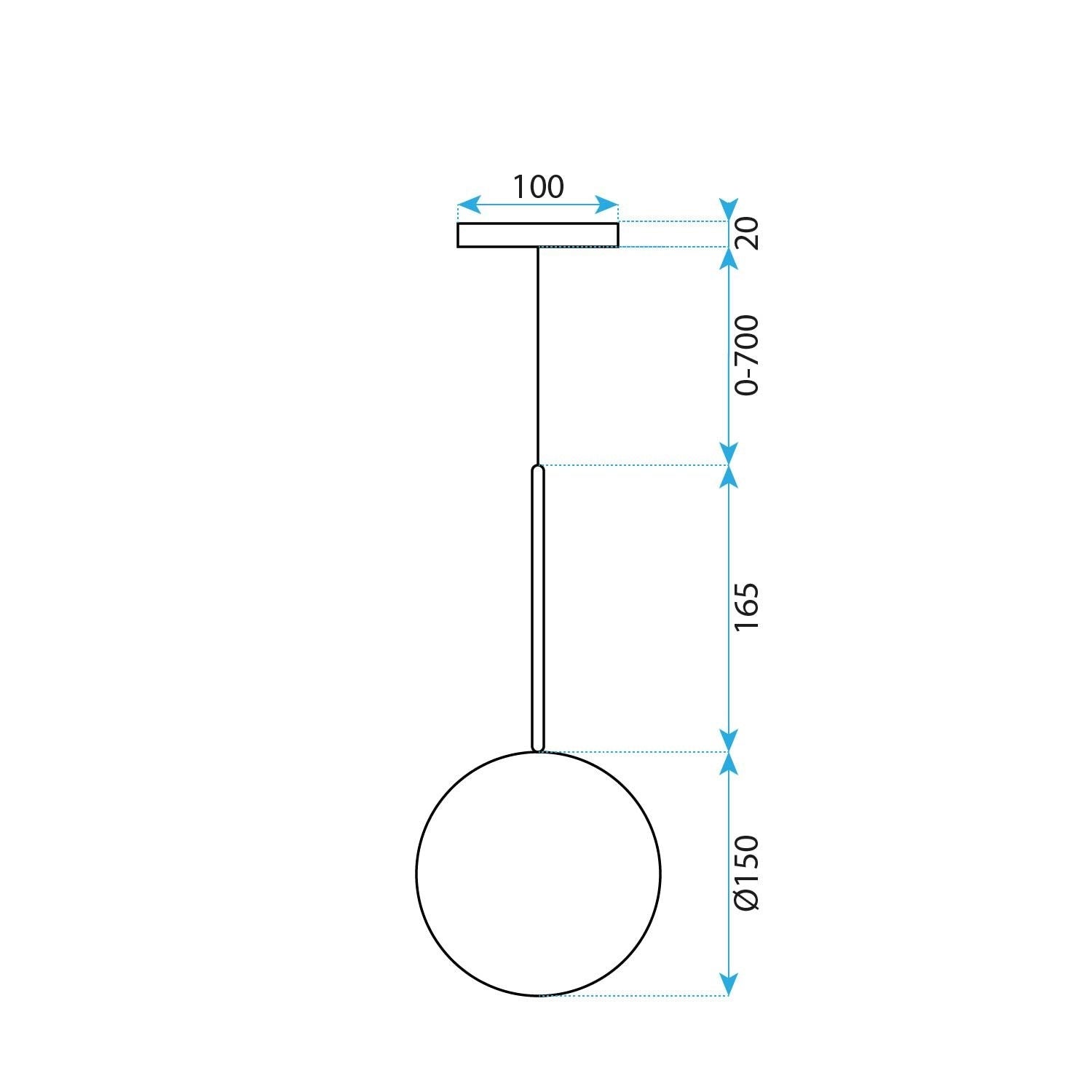 Lămpi De Tavan Sticlă 15cm APP1682-1CP  3