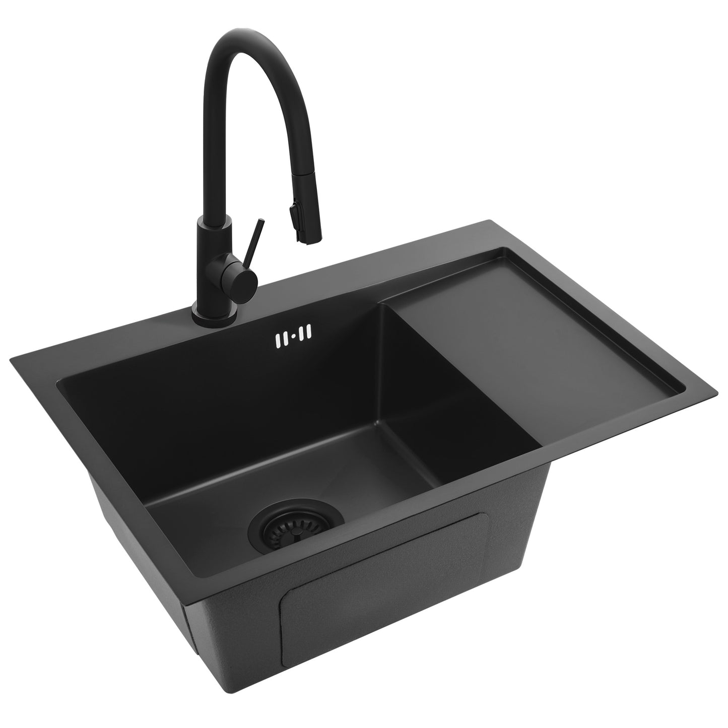 Chiuvetă Inox Fin Black fără robinet de bucătărie 5