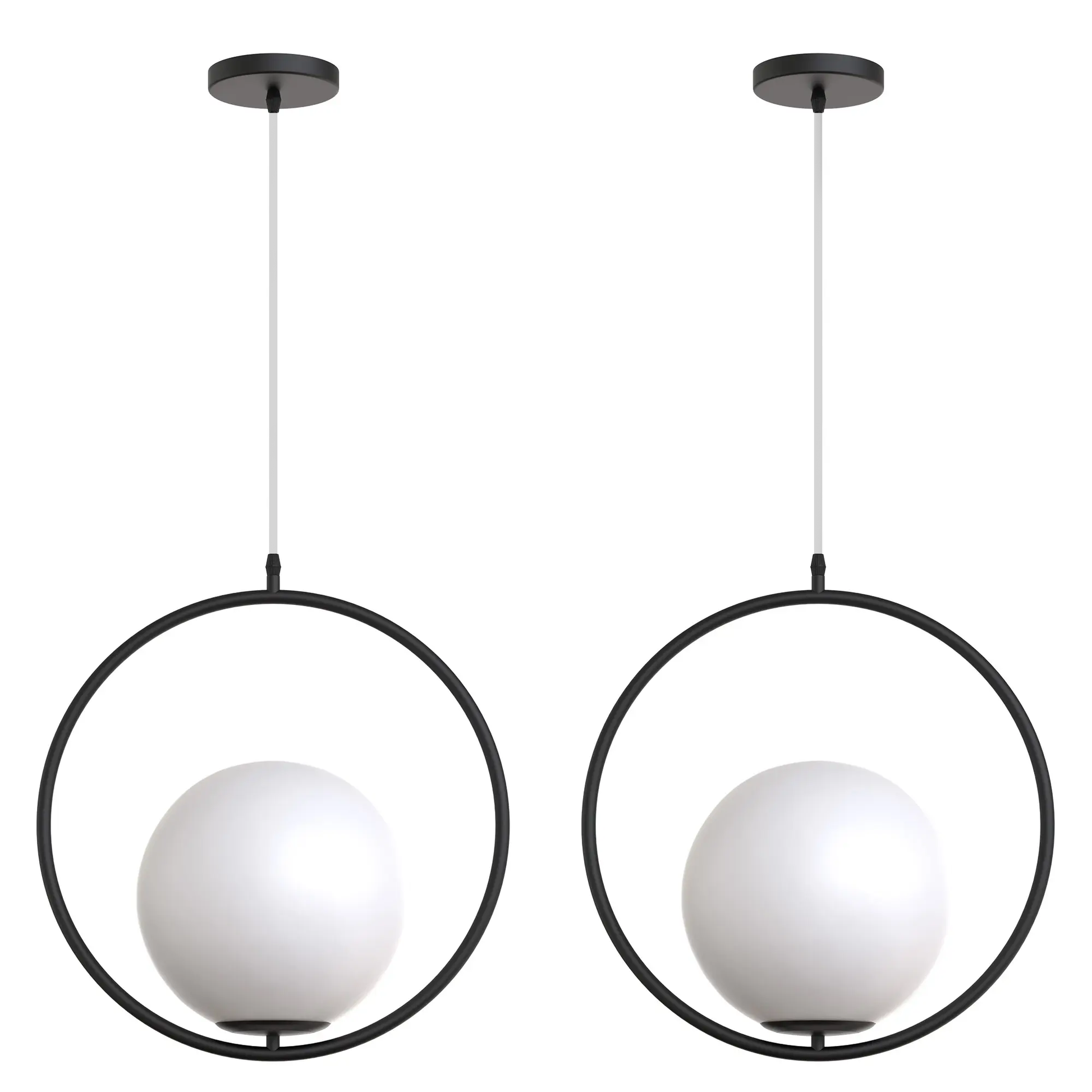 Lampă De Tavan Suspendata Din Sticlă Aurie Alba G110-1w Black White  3