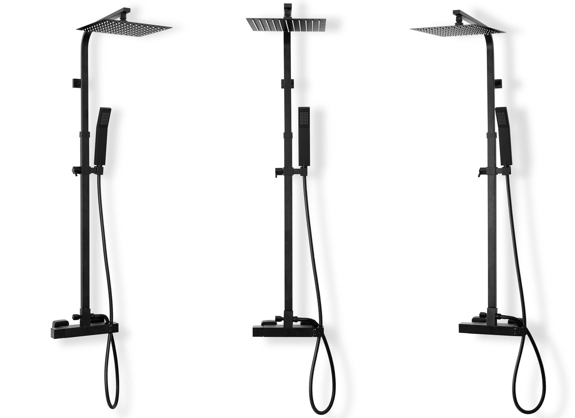 Set de dus Rea FENIX Milan Termostat Black Mat 2