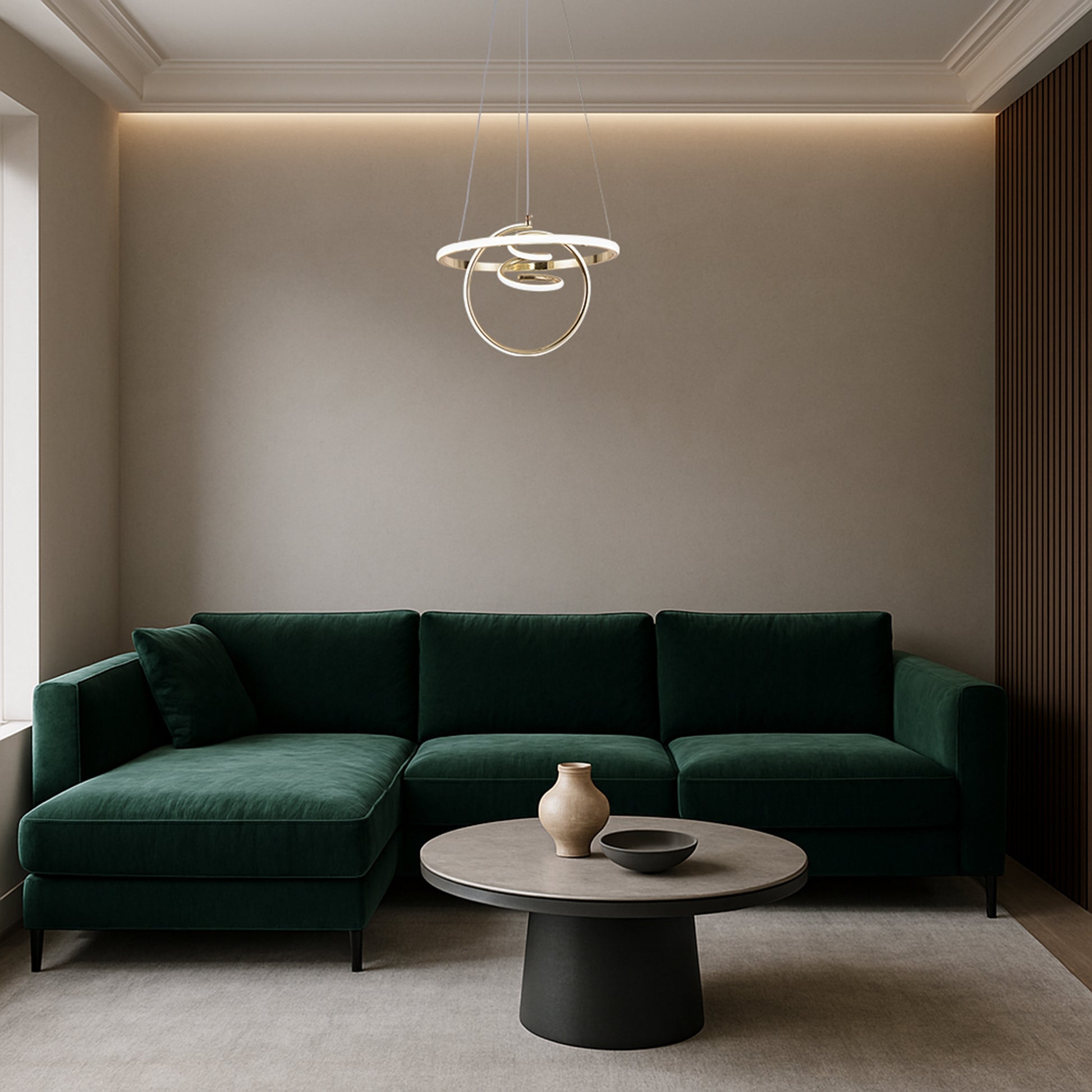 Lampă Suspendată Led G066-cp Gold  4