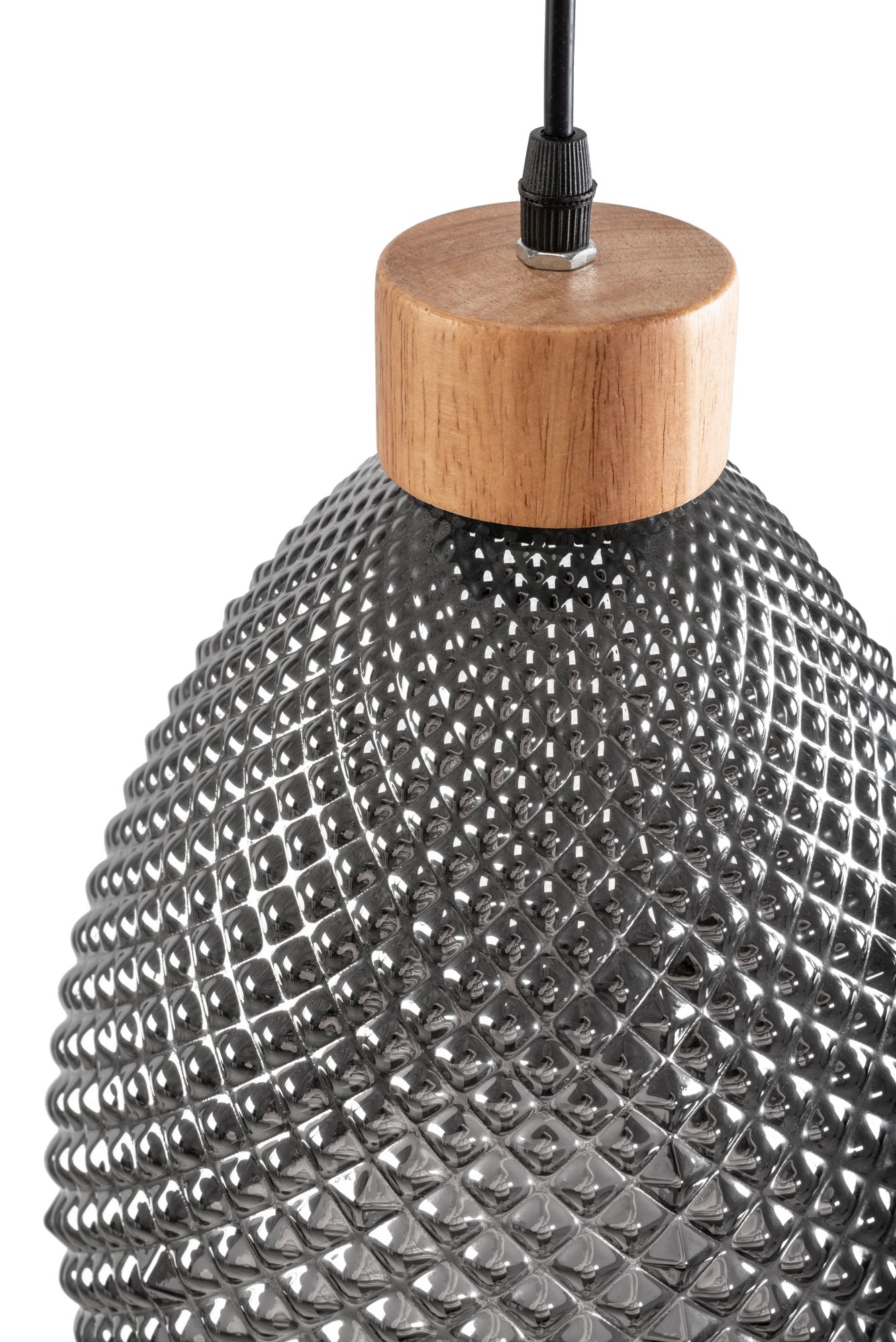 Lampă de tavan din sticlă Chihlimbar Retro Black APP897-1CP  2