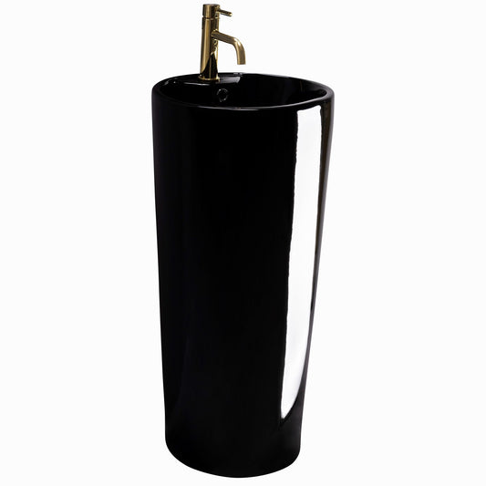 Lavoar de podea freestanding Ceramic BLANKA Negru Black 1