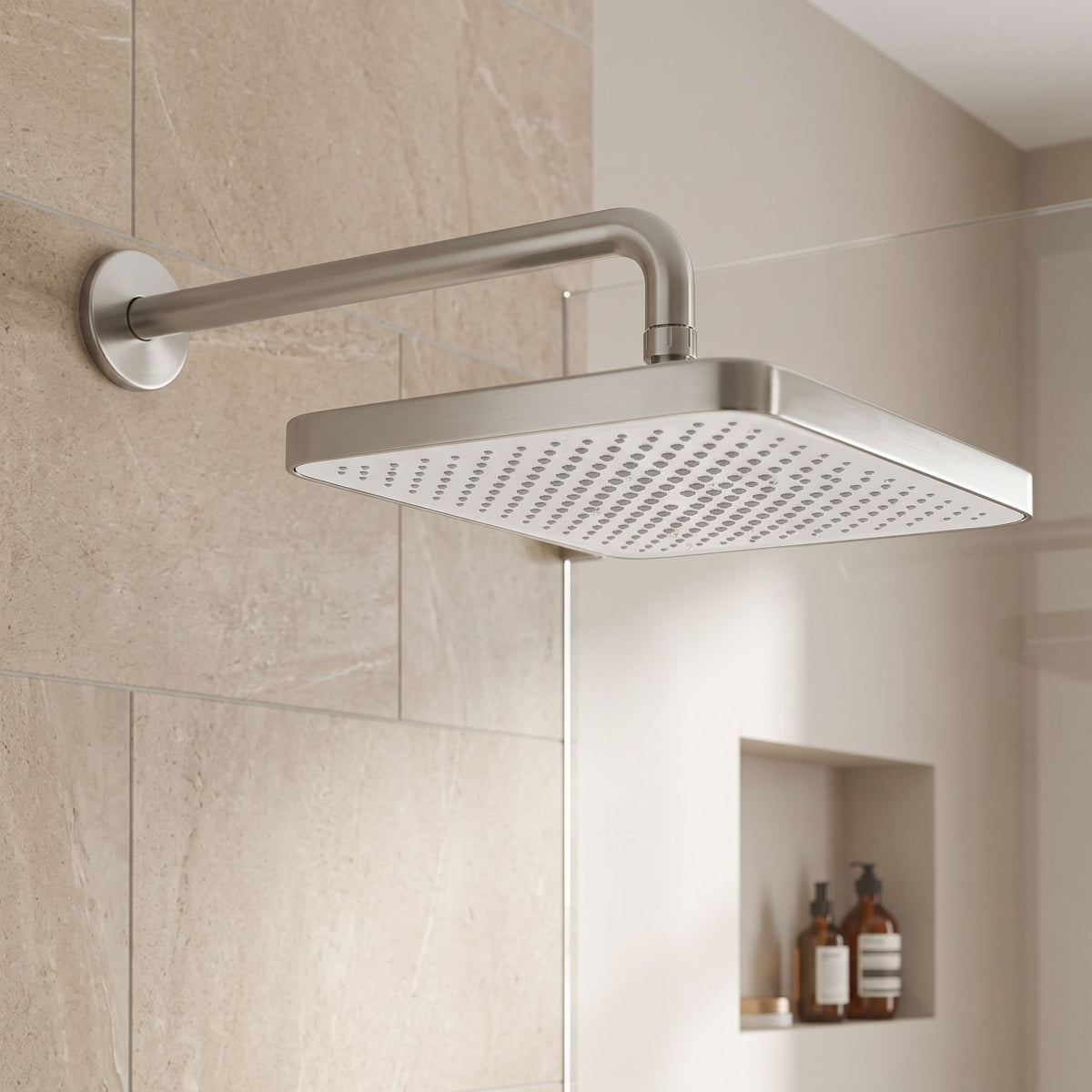 Pălărie De Duș Dreptunghiulară REA JS-032 Brushed Nickel 6