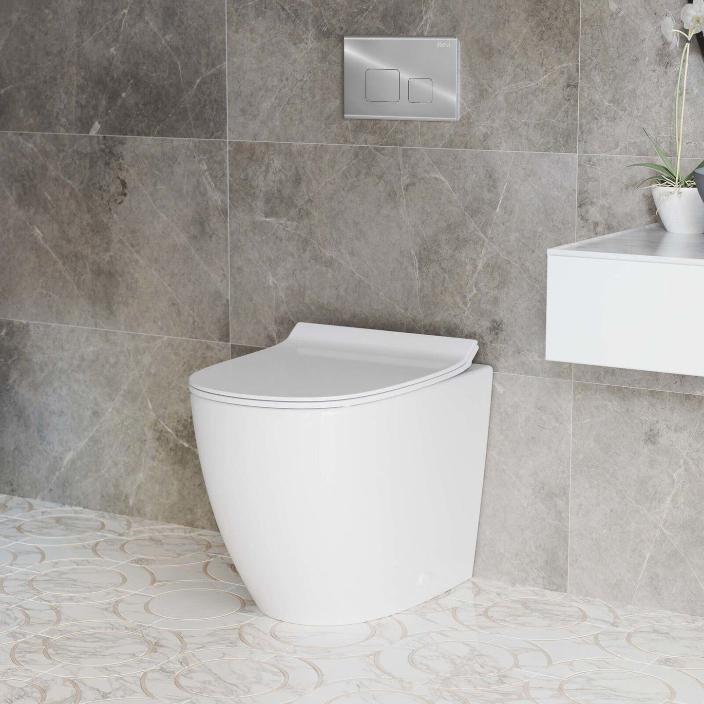 Buton F pentru cadru WC Crom  5