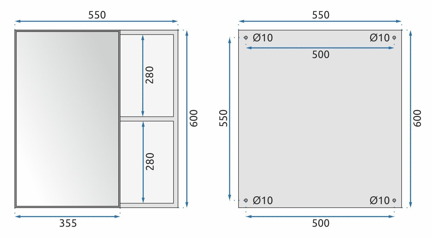 Set Mobilier De Baie Cu Lavoar Astor 60cm Grey  8