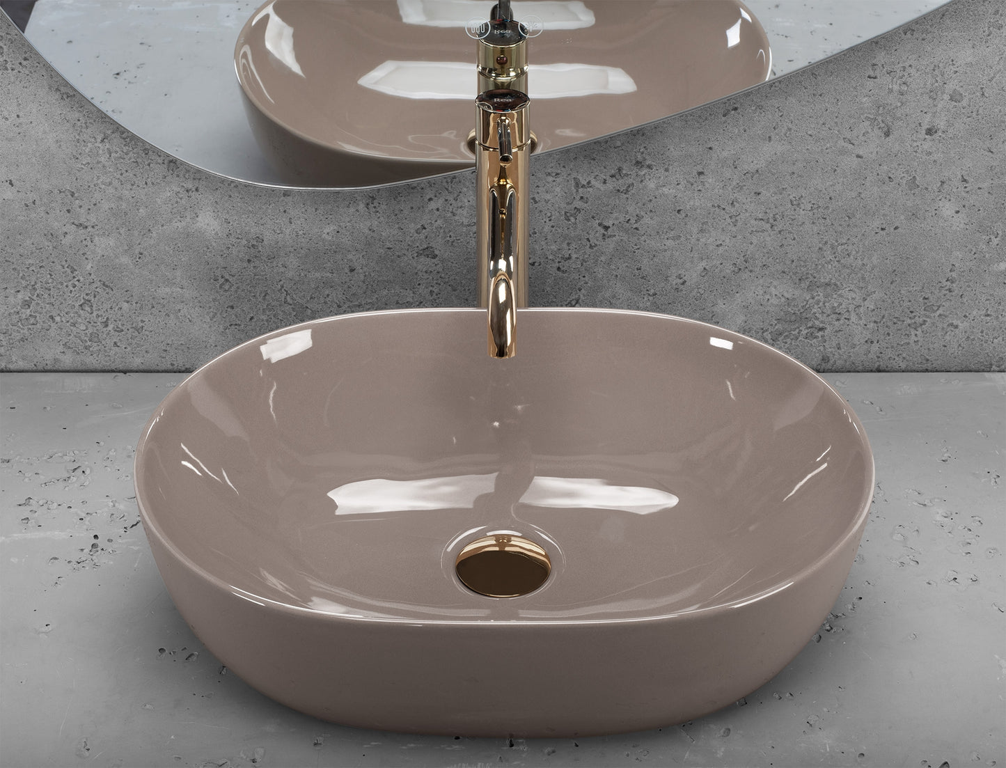 Lavoar Pe Blat Rea Lisa Beige Shiny  3